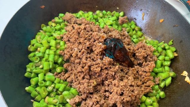 HOW TO MAKE CHINESE GREEN BEANS STIR FRY /СТРУЧКОВАЯ ЖАРЕНАЯ ФАСОЛЬ ПО-КИТАЙСКИ/绿豆炒肉末