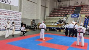 бой Владислав 14лет (белый) Первенство и чемпионат ЮФО России 02.02.2025 Киокушинкай 55кг 14-15 лет