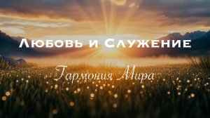 Гармония Мира  - Любовь и Служение