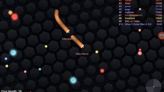 Playing SLITHER.IO as HIRAI MOMO (Twice)