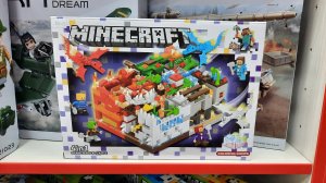 Светящийся лего Майнкрафт с минифигуркой аналог Lego Minecraft Toys