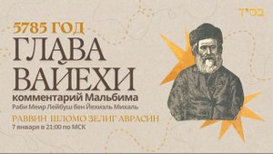 Тора с комментариями Мальбима | Глава Вайехи | раввин Шломо Зелиг Аврасин