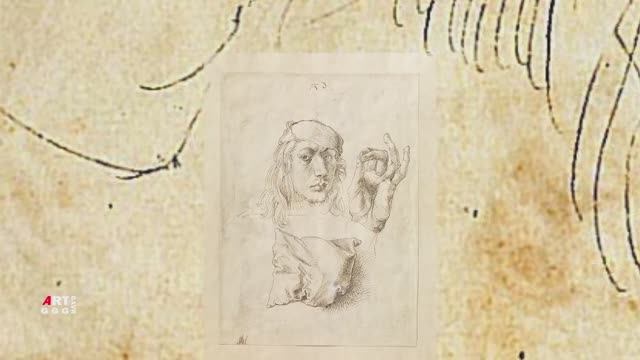 Альбрехт Дюрер. Автопортрет с повязкой. Автопортрет с этюдом руки и подушки.