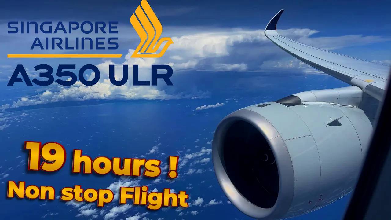 World's LONGEST Flight ! Singapore - New York  [BUSINESS] Airbus A350 ULR Singapore Airlines