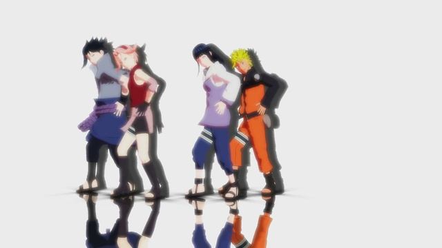 【NARUTO MMD】Drop It - SASUKE*SAKURA*HINATA*NARUTO (SASUSAKU*NARUHINA)