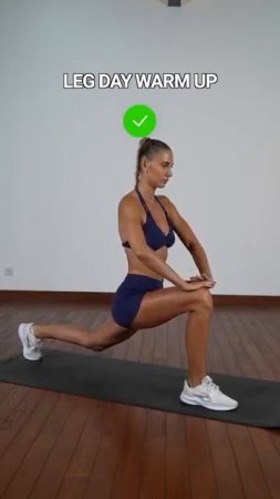 Leg day warm up ✅