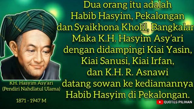 🟢 KH. Hasyim Asy'ari - Quotes Pilihan ✅ смотреть онлайн