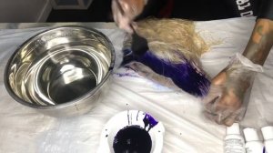 NEON BLUE Hair Coloring Tutorial!