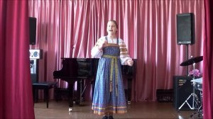 Новосёлова Мария, 13 лет, «Наша Манечка-маков цвет»(свадебная), «Вдоль по улице широкой».