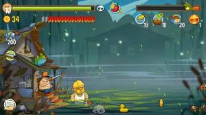 АТАКА НА БОЛОТЕ ВСЕ БОССЫ  ИГРА ДЛЯ ДЕТЕЙ ОХОТА НА ЗОМБИ ЗВЕРЕЙ НА БОЛОТЕ SWAMP ATTACK