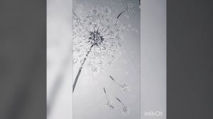 Рисунок на стене Одуванчик # барельеф #настеннаяроспись #росписьстен # художникдекоратороренбург