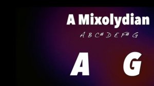 Sweet Mixolydian  Backing track in A