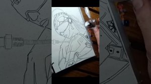 рисунок киберпанк