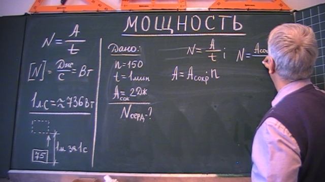 Мощность сердца человека