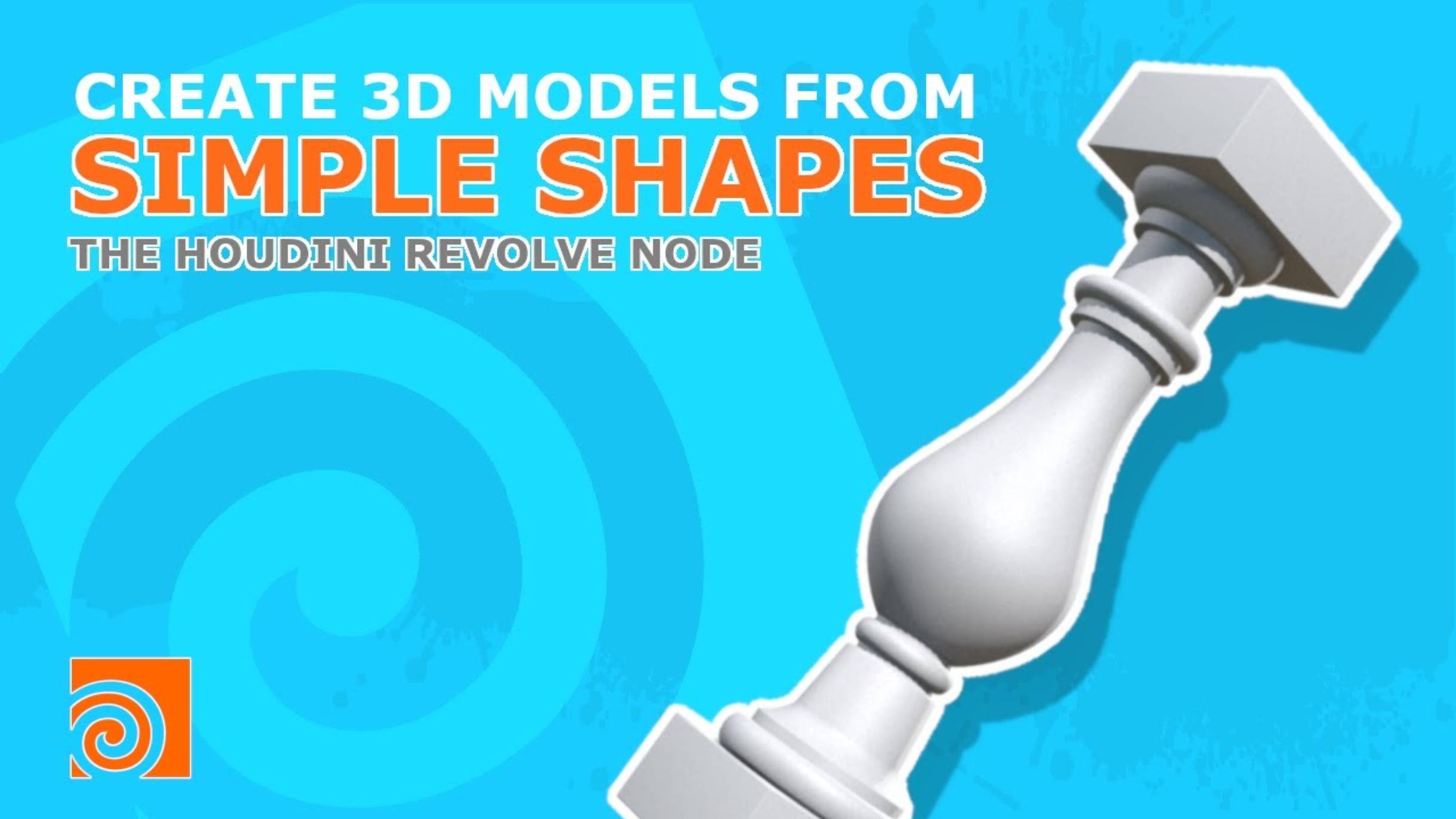 Houdini - Revolve Node Tutorial - Create 3D Models from Simple Shapes