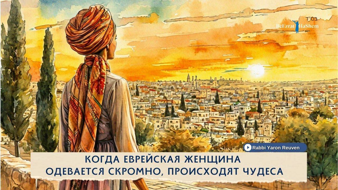 Когда еврейская женщина одевается скромно, происходят чудеса | Раввин Ярон Реувен (Русская озвучка)