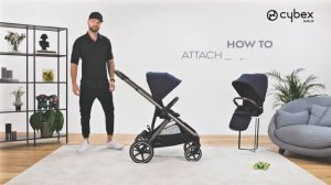 Как прикрепить второе сиденье (прогулочный блок) Gazelle S CYBEX