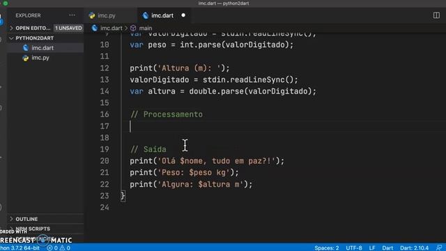 Dart 4 Python Dev: #02 - Variáveis, Tipos, Operações, Input, Print