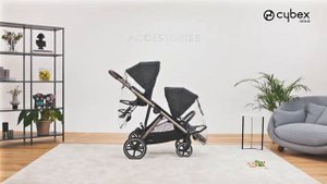 Как прикрепить второй дождевик на прогулочный блок Gazelle S CYBEX
