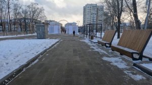 Белгород воскресенье, зимняя прогулка в парк Ленина.