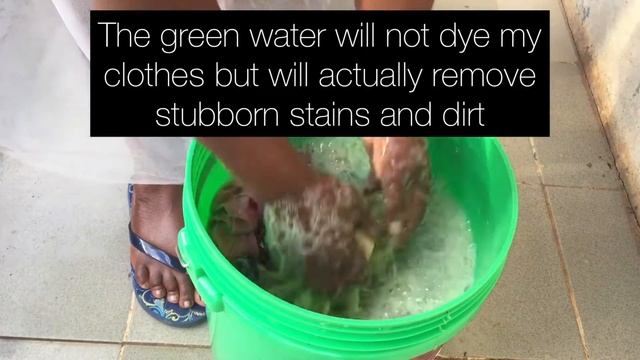 Village life laundry | How I Wash Clothes Using Papaya Leaves.