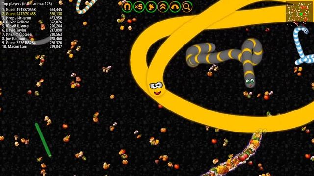 WormsZone.io 1 Slither Snake Top 01 /Best World Record Snake Epic WormsZoneio Best Gameplay! смотреть онлайн