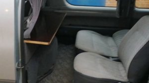 обзор микро автодома, мебель в автодом за бесплатно. спальник и столик в микроавтобус