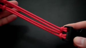 How to Make a Contained 4 Strand Core Double Cow s Hitch Paracord Bracelet Setup Tutorial_270p_360p