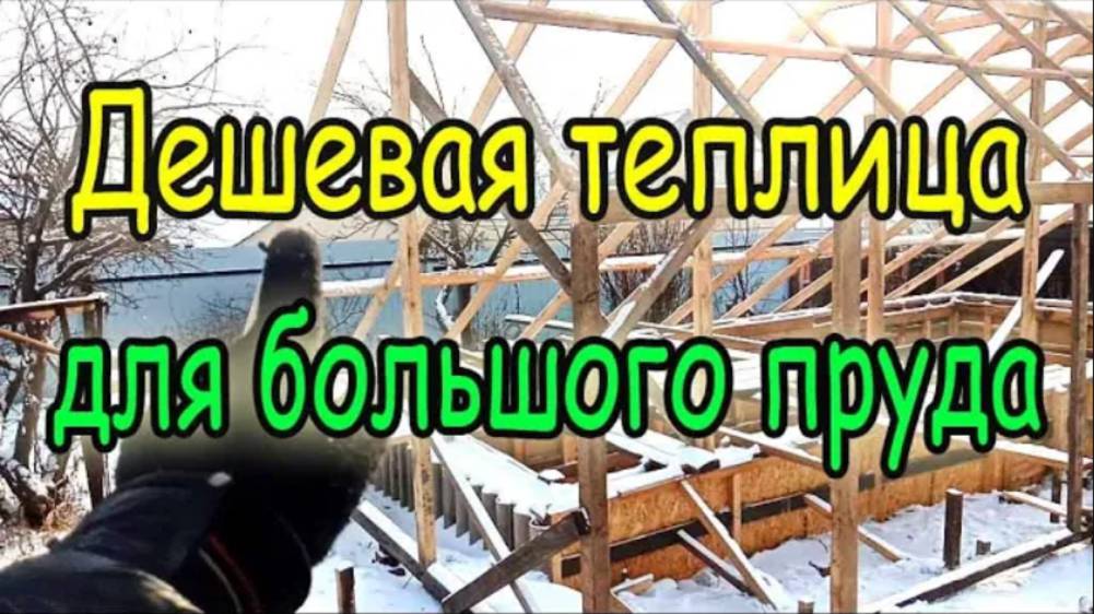Большая теплица для Бассейна (Пруда) за 20 т.р смотреть онлайн