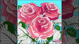 happy color раскраска розочки