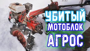 Мотоблок АГРОС! Мечта сбылась! Двигатель УФМЗ, кпп 4+2, шины 6.00-12.