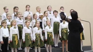 "Журавель" - младший хор ДМШ №9 - выступление в ДШИ № 4 - 25.02.17 г.
