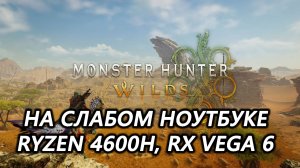 Monster Hunter Wilds на слабом ноутбуке (RX Vega 6)