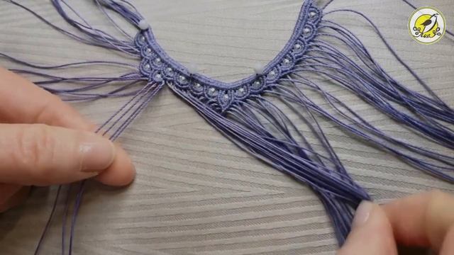 Macrame by Afeng: 2021-34Macrame TutorialMacrame NecklaceOsteospermum编绳DIY