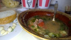 МУКБАНГ. СУП С БАРАНИНОЙ И ЧЕЧЕВИЦЕЙ