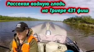 Рассекаем водную гладь на моторной лодке Триера 431 фиш