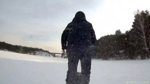 Русоход проходит по лесу.mp4