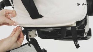 Как прикрепить корзину и ткань на прогулочный блок коляски Gazelle S или e-Gazelle S CYBEX