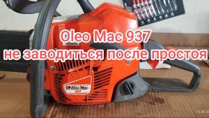 Oleo Mac не заводиться после простоя