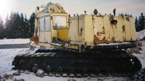 Машина для подготовки месторождений для добычи торфа МТП-71.