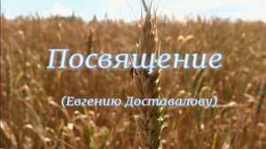 Посвящение Е.Доставалову. Стихи - Е.Минеева, читает - Е.Иванова-Воронцова, монтаж - Е.Доставалов