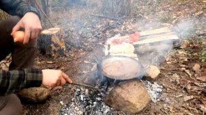 Строительство охотничьей хижины с камином