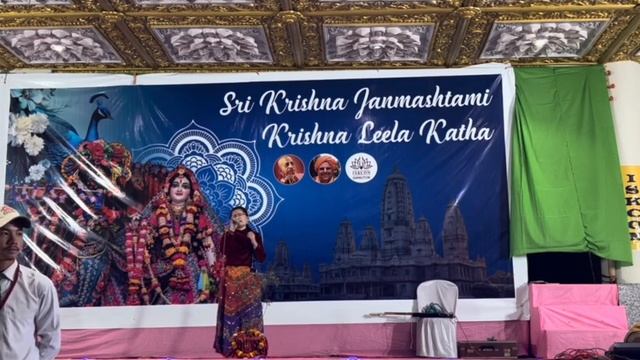 Gangtok. Creative group Mayapur Russian community. Performance 05.09.2023