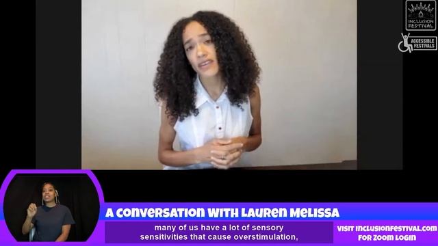 A Conversation with Lauren Melissa - Presented for Inclusion Festival ONLINE 2020 смотреть онлайн
