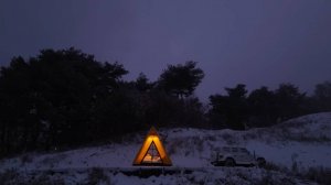 Зимний кемпинг в сильный снегопад ❄️ | Новая надувная палатка | Уют в снежной буре