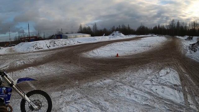 Зима FMX Мотофристайл. Ск Полет. Мотокросс на льду, суперкросс № 24