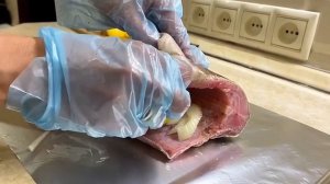 Ленок фаршированный луком и лимоном в духовке🐟