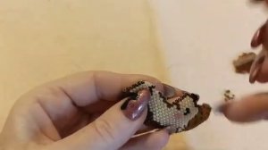 🦔ЁЖИК 🦔. Кирпичное плетение. Часть 2_3.