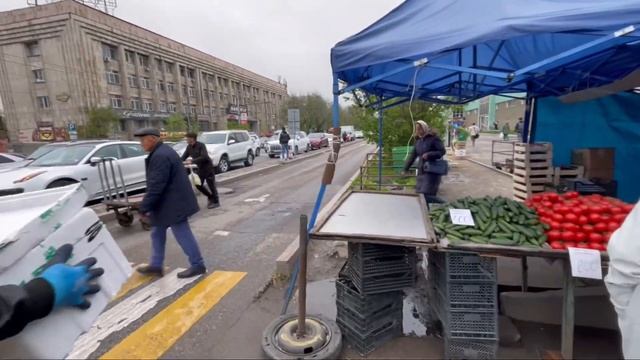 Зеленый базар - центральный и старейший рынок в Алматы Казахстан! Как выглядит он сегодня! Обзор!
