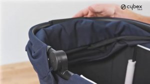 Как снять ткань с внутренней части люльки (спальный блок) Gazelle S CYBEX